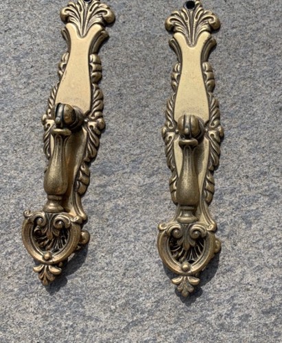 Brass dresser drop handles - dresser,