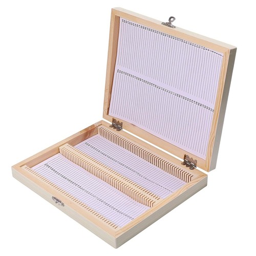 100 place microscope slide - place,