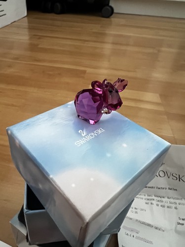 Swarovski crystal pink cow - crystal,