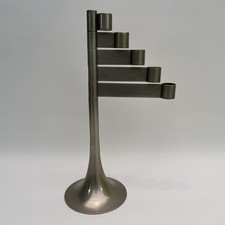 Vintage Habitat Modernist Barbarella Rotating 5 Arm Candle Holder Steel 70's MCM