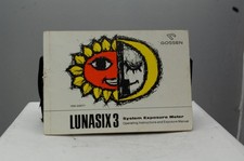 Gossen Lunasix 3 System Exposure Meter Operating Instructions/ Exposure Manual
