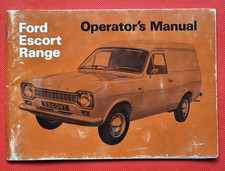 1973 FORD ESCORT Mk1 VAN 6 & 8cwt Original Operators Manual Handbook - Excellent