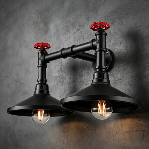 Industrial retro double light - industrial,