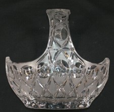 Lead Crystal Basket Frosted
