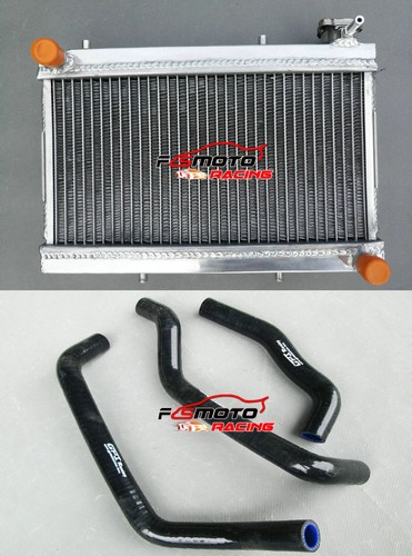 Aluminum radiator black hose - radiator+black,