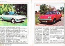 Old VAUXHALL Cars/Auto Article