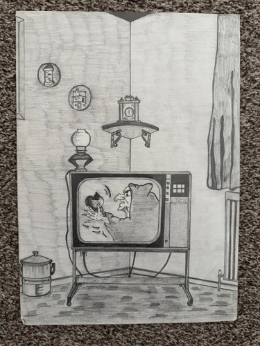Pencil art hand - pencil,