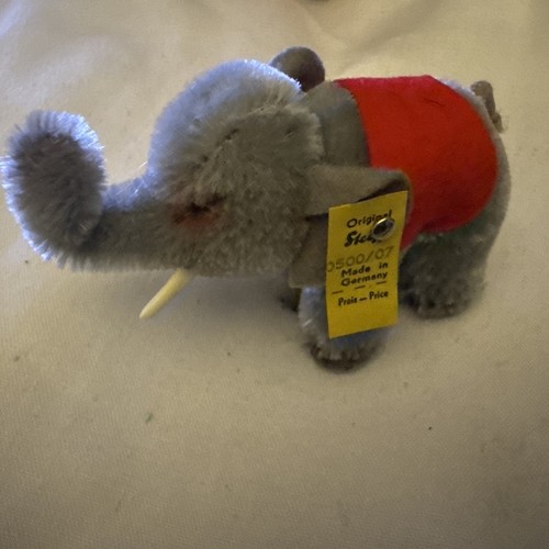 Vintage steiff mohair elephant - vintage,
