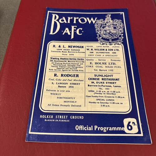 1966 barrow afc notts - 1966/67,