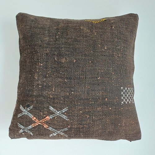 Moroccan cactus silk cushion - moroccan,