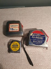 3x Vintage measuring tapes -