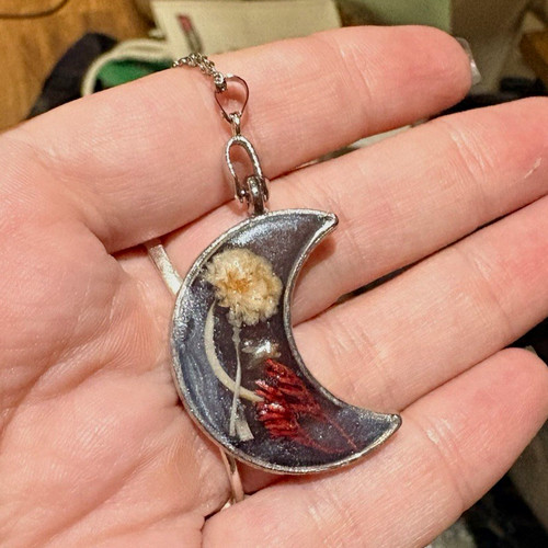 Crescent moon taxidermy - moon,