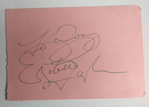 Elizabeth taylor signed - elizabeth,