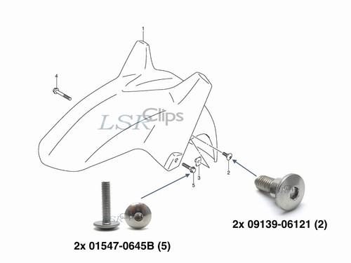 Stainless steel front mudguard