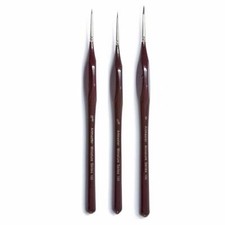 Artmaster Miniature Series 100 Triangular Grip Model Painting Brush Set 3pc