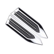 2pcs 3D Chrome Car Bonnet Air