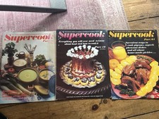 3 vintage Supercook magazines
