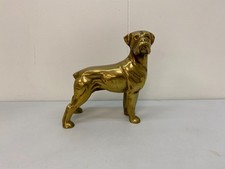 Vintage Brass Boxer Dog Figurine 2.3kg