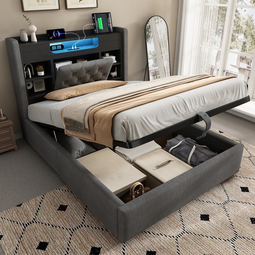 Double upholstered ottoman - double,