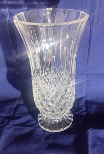 Large cut crystal vase - vase, rcr