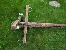 vintage GPO Telegraph Pole top - with cross members, brackets, bolts, insulators