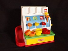 Fisher Price Cash Register, 6 Coins #926 Cash Register, 1994 Old Vintage...