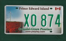 XO-874 PRINCE EDWARD ISLAND Canadian Canada American Licence Plate 12"x6"