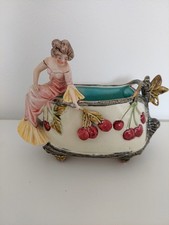 Art Nouveau Majolica Posy