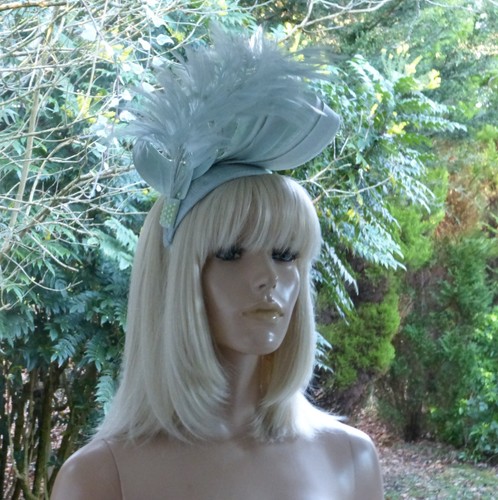 Mint green teardrop - green/teardrop, fascinator