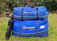 Berghaus Air 6 Inflatable Family Tent with Porch, Footprint, and Carpet