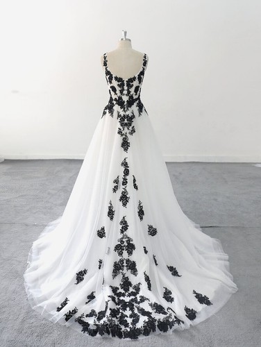 Gothic wedding dresses black - wedding,