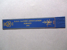 Leather BOOKMARK HMS Ganges