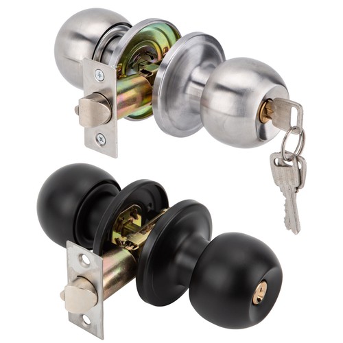 Round door knobs with keys - round,