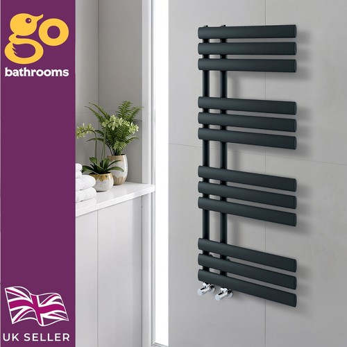 Modern black vertical towel - black,