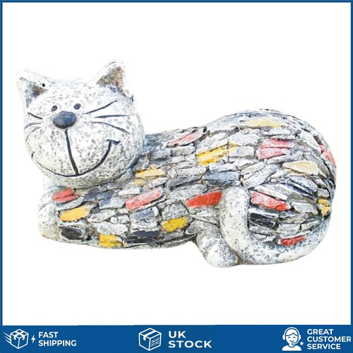 Elegant stone effect resin cat - stone,
