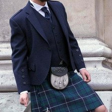 Dark Navy Mens Argyle Kilt