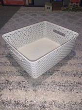 Large White Plastic Storage