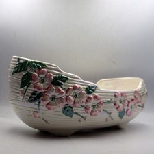 MALING LUSTRE Mid 20th Century Apple Blossom BOAT SHAPED BOWL