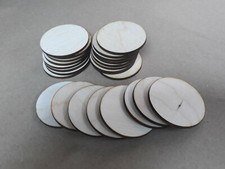 25x 50mm/5cm Wooden Circle Craft Shapes Wood DIY Decoration Disc Plaque 