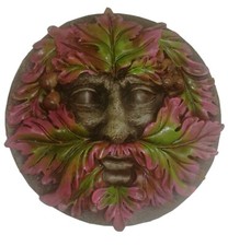 Green Man Wall Plaques Nemesis Berry Beard Oak King Garden or Home Pagan Spirit
