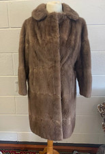 Vintage Brown Fur Coat 1960s