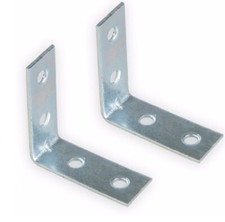 CORNER BRACES  L Shape Bracket 50mm SMALL Right Angle  Joist Mending Plates x10