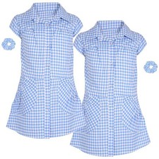 Girls Gingham School Dress