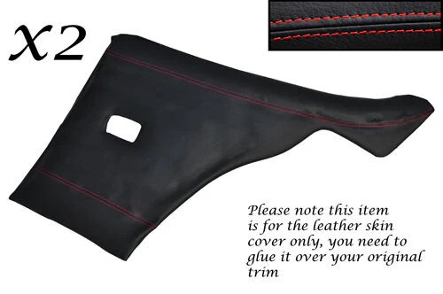 Red stitch rear door - red,