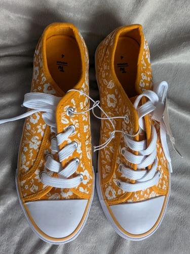 Yellow floral canvas - tu,