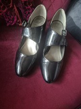 Lotus High Heel Shoes,  Black Patent, Size 6