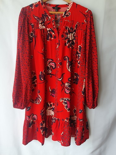 Next red floral - next, smock