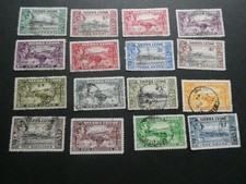 SIERRA LEONE 1938 SET TO £1
