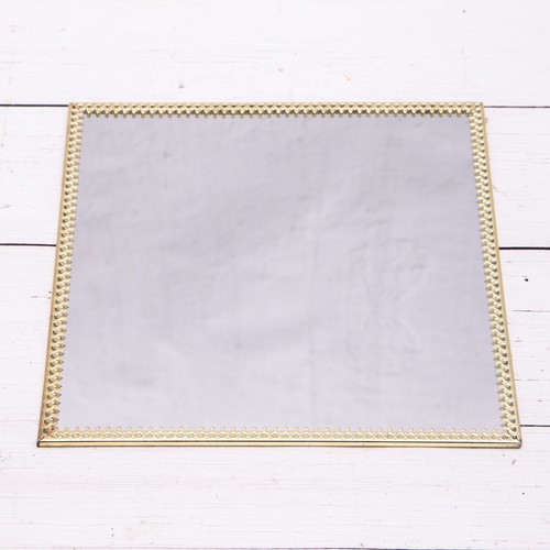 Gold square mirrored - square,
