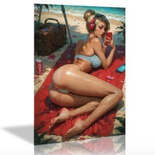 Metal Tin Plaque Signs Man